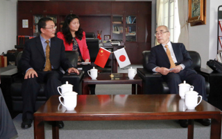 日本阿尔派原社长沓泽虔太郎莅临我院